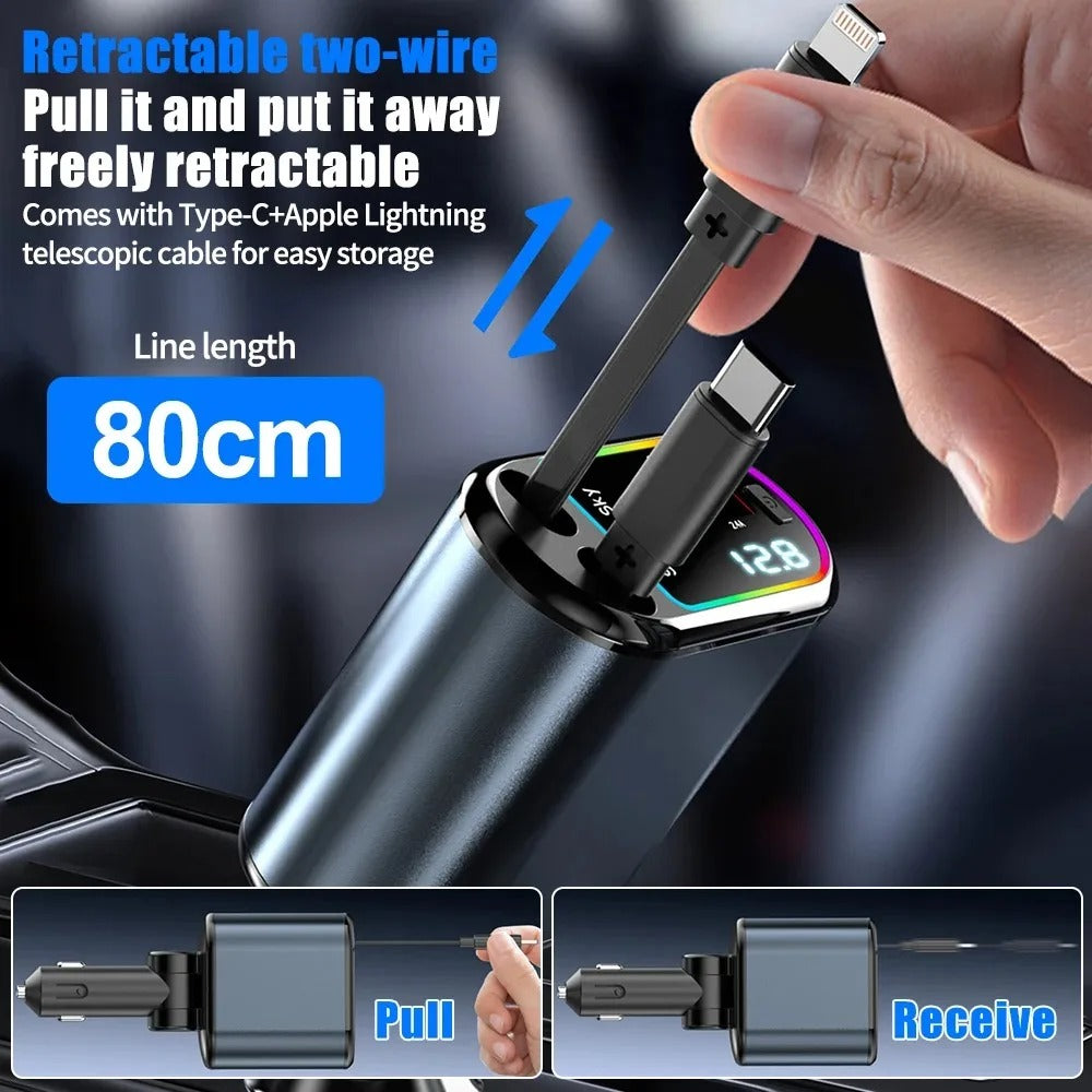 4-in-1 Retractable Car Charger second product view