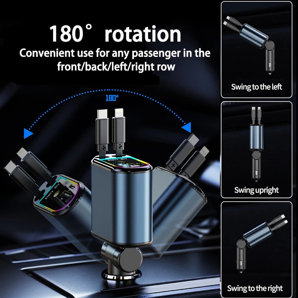 4-in-1 Retractable Car Charger fourth product view