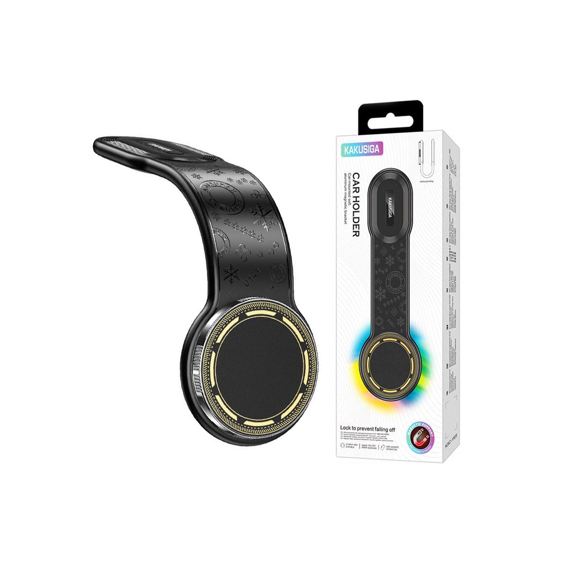 KAKUSIGA KSC-1505 magnetic car phone holder black - product view
