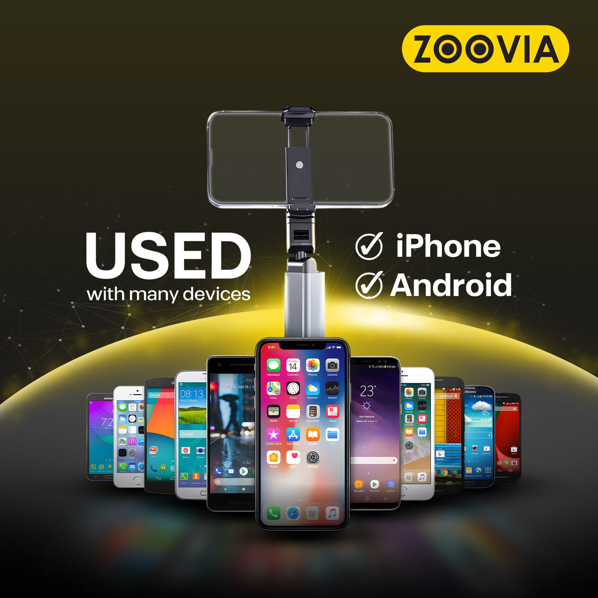 ZOOVIA OH-001 telescopic phone holder product view 7