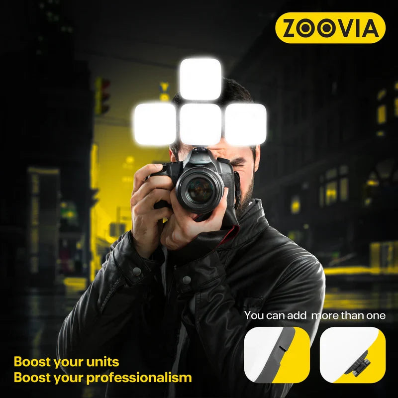 ZOOVIA R-003 Smartphone Video Rig with LED Light - صورة 5