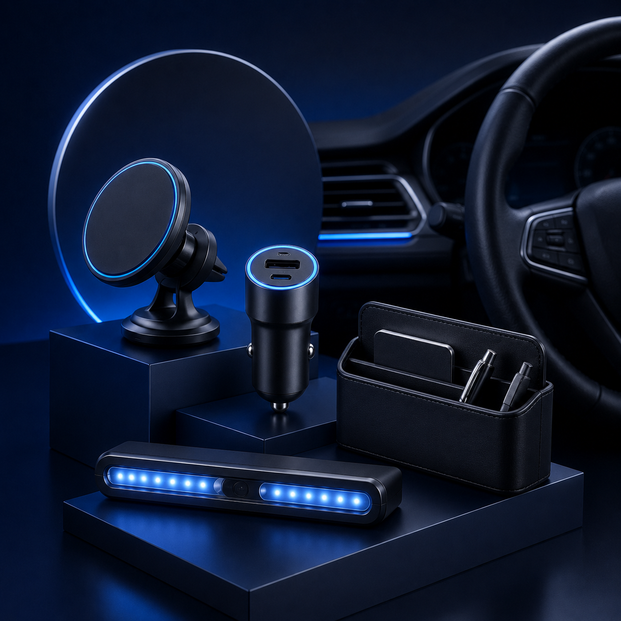 4-in-1 Retractable Car Charger main product view