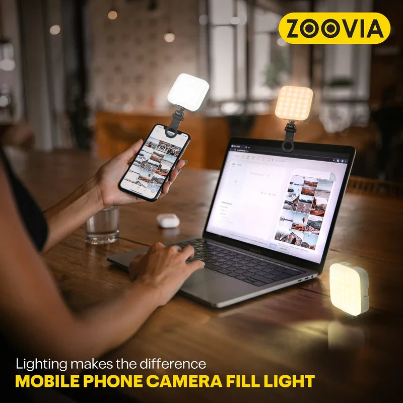 ZOOVIA R-003 Smartphone Video Rig with LED Light - صورة 4