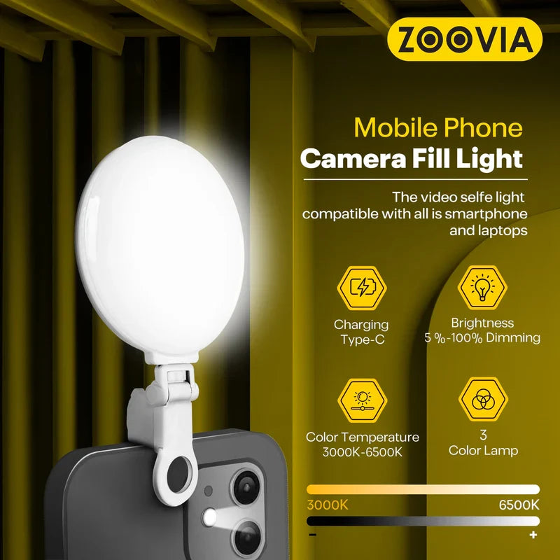 ZOOVIA R-005 Handheld Video Rig with Built-in Lighting - صورة 4