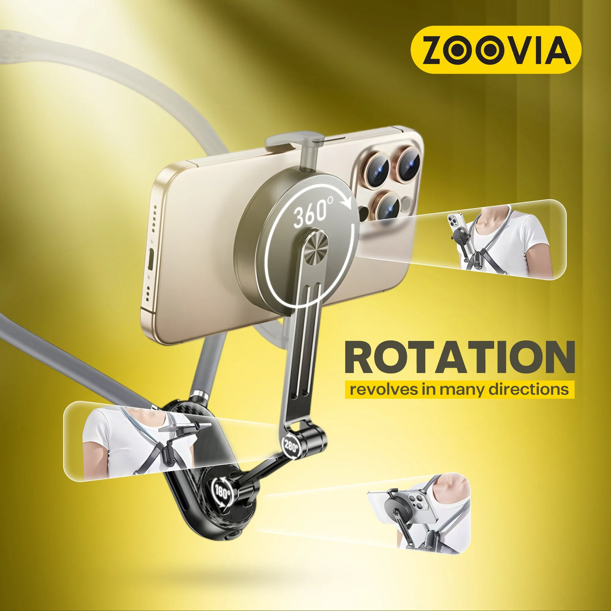 ZOOVIA NH-001 360 degree rotating phone mount