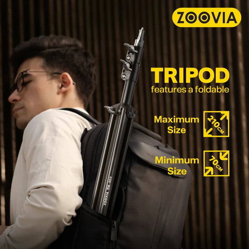 ZOOVIA TH-002 2.1M Heavy-Duty Studio Tripod - صورة 4