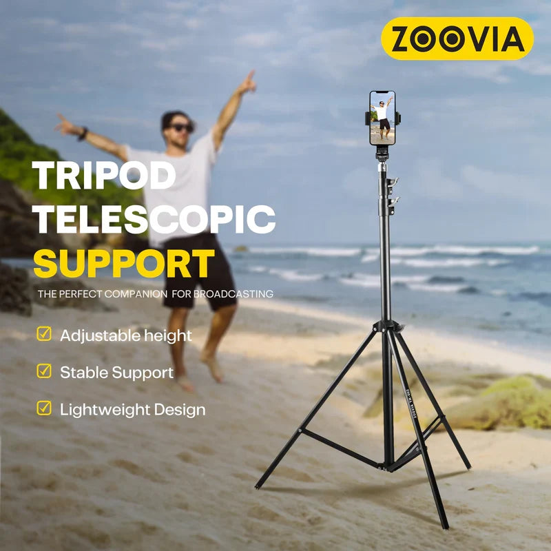 ZOOVIA TH-002 2.1M Heavy-Duty Studio Tripod - صورة 3