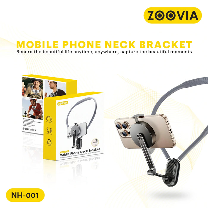 ZOOVIA NH-001 magnetic neck phone holder for hands-free POV filming