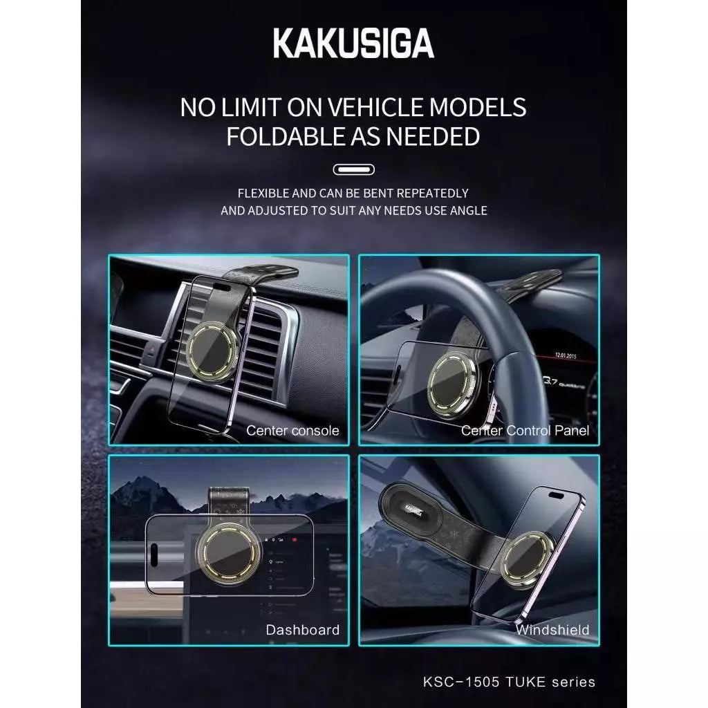 حامل موبايل مغناطيسي للسيارة KAKUSIGA KSC-1505 بذراع مرن