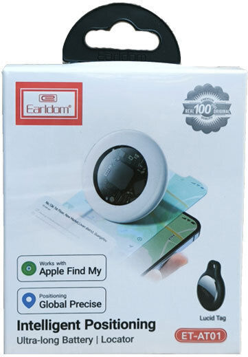 Earldom ET-AT01 جهاز تتبع ذكي بتقنية Apple Find My - أبيض